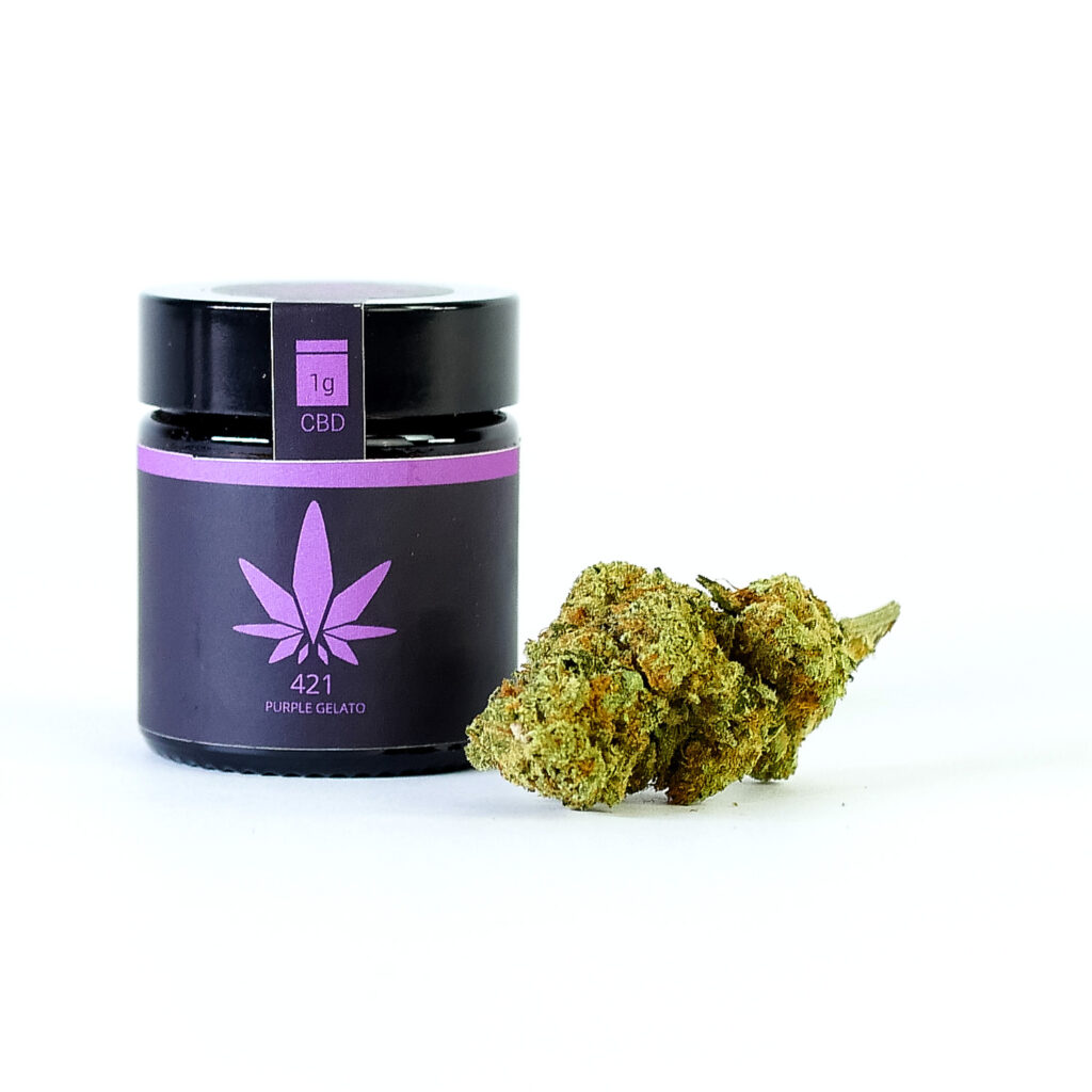 Glas 421 premium CBD Purple Gelato 1g