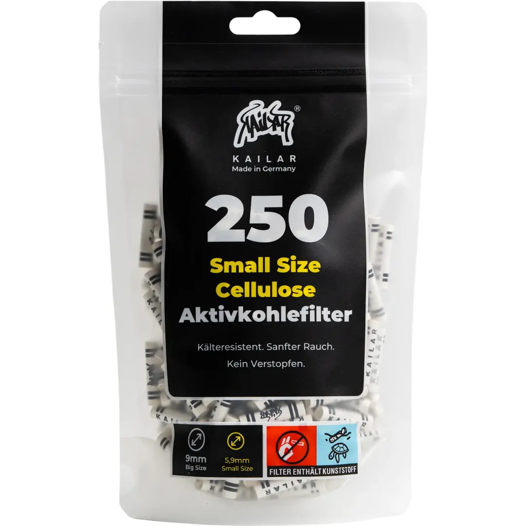 250 KAILAR Cellulose Slim Aktivkohlefilter