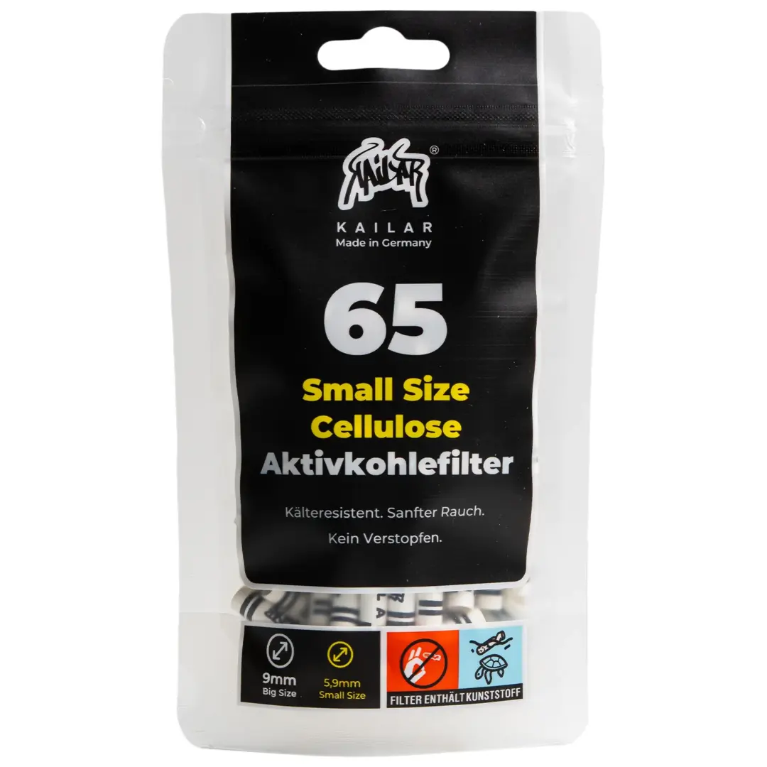 65 KAILAR Cellulose Slim Aktivkohlefilter
